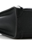 Drummed Calfskin Nano Luggage Black
