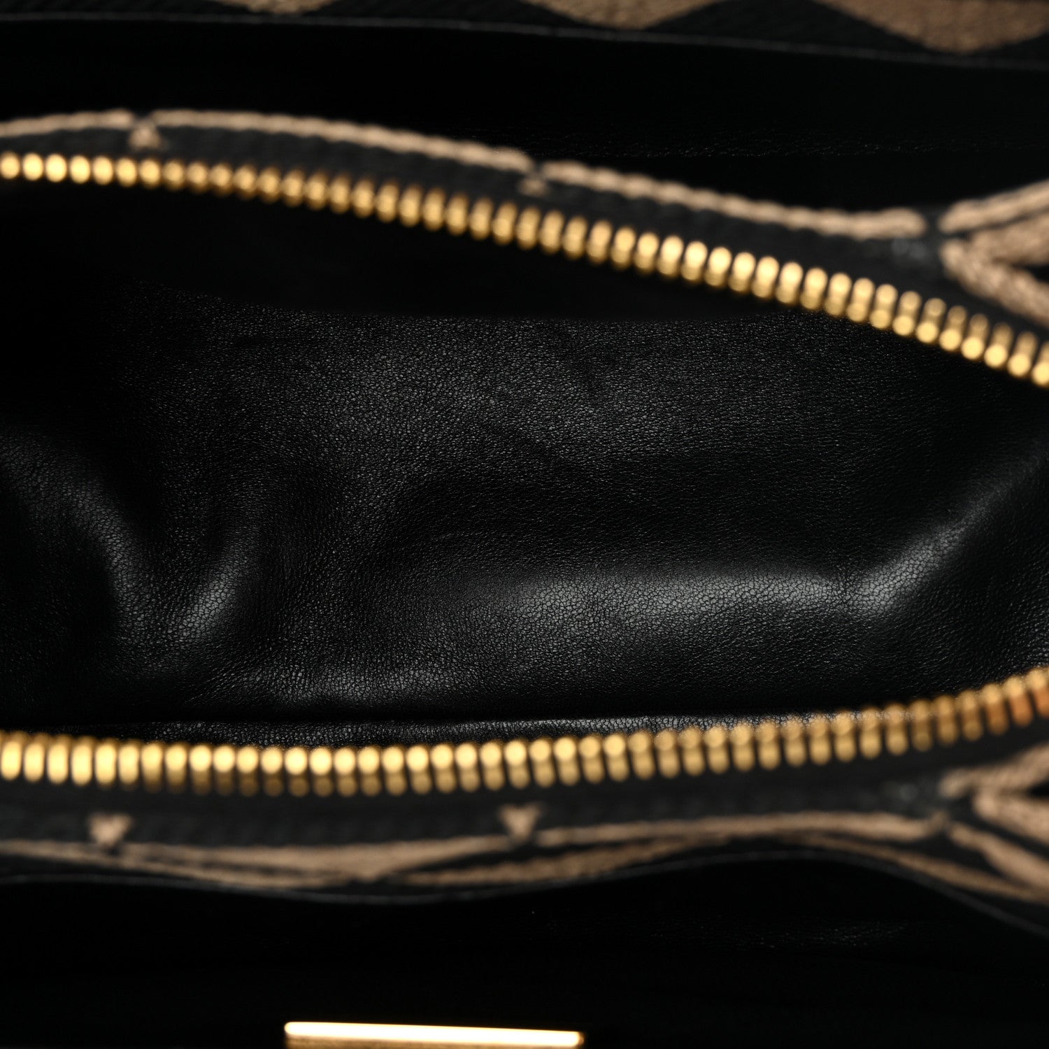 Jacquard Triangolo Symbole Embroidered Small Shoulder Bag Black Corda