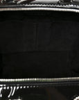 Patent Quilted Travel Kit Vanity Case Black