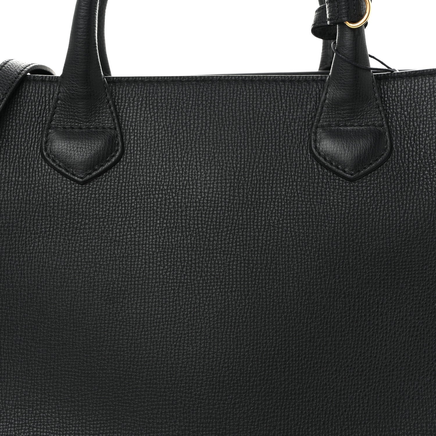 Derby Calfskin House Check Medium Banner Tote Black