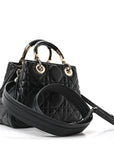 Calfskin Cannage Small The Lady 95.22 Black