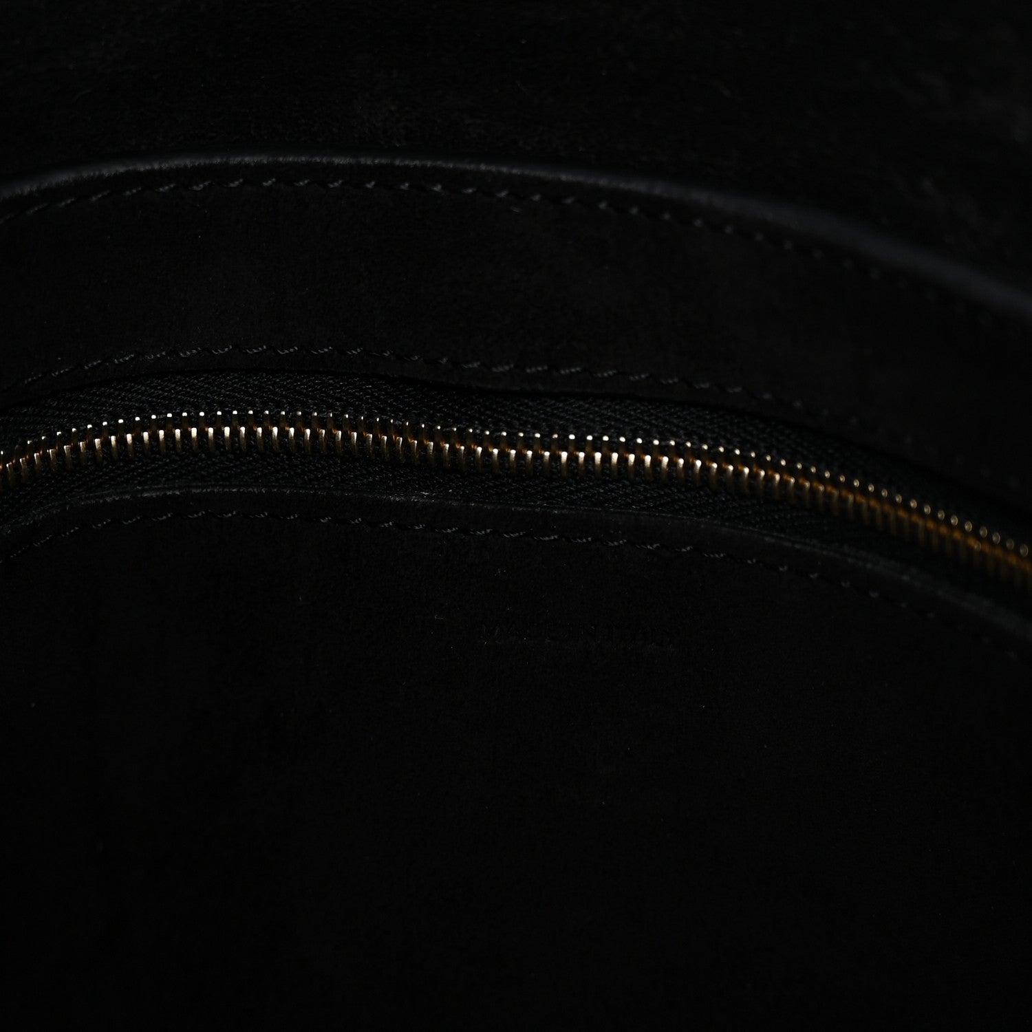 Soft Grained Calfskin Sangle Bucket Bag Black