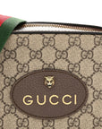 GG Supreme Monogram Web Neo Vintage Shoulder Bag Beige New Acero Crop