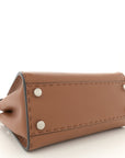 Cuoio Romano Selleria Bi-Color Mini Peekaboo Iconic Satchel Mou Milk