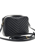 Calfskin Matelasse Monogram Lou Camera Bag Navy