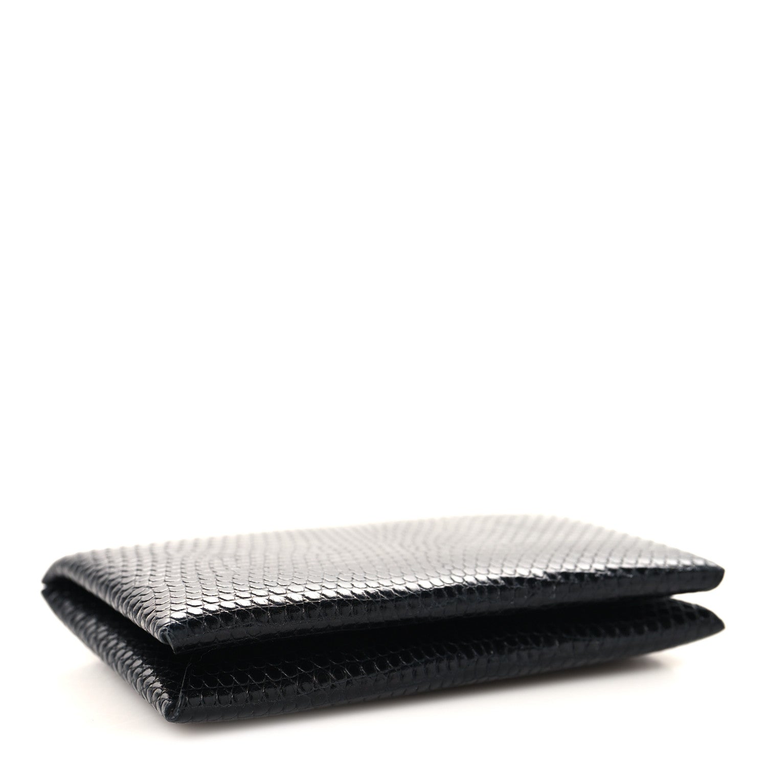 Lizard Calvi Card Case Black