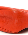 Pebbled Calfskin Small Soho Disco Bag Sun Orange
