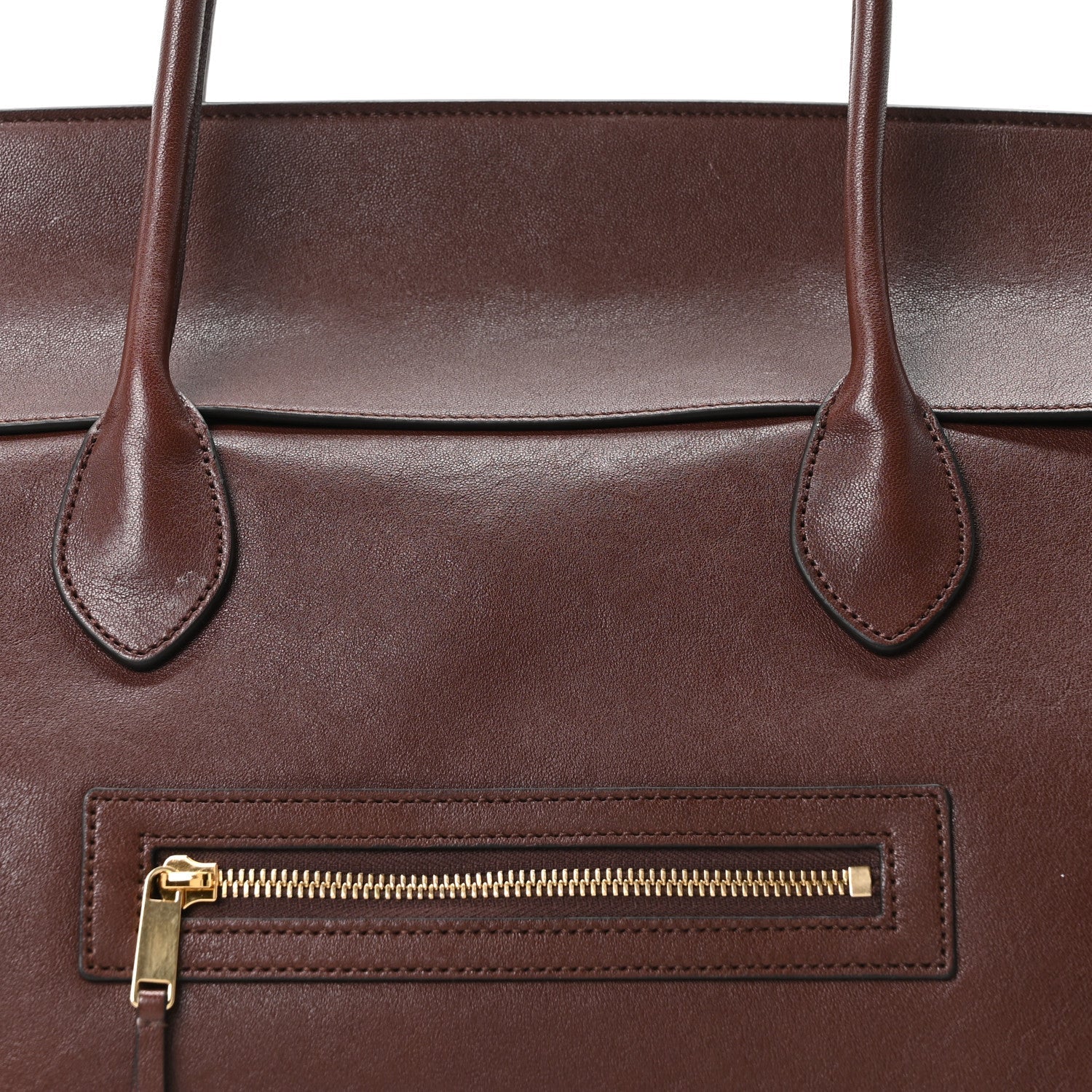 Supple Shiny Lambskin Large New Luggage Brick