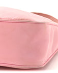 Tessuto Nylon Saffiano Mini Re-Edition 2000 Bag Rosa
