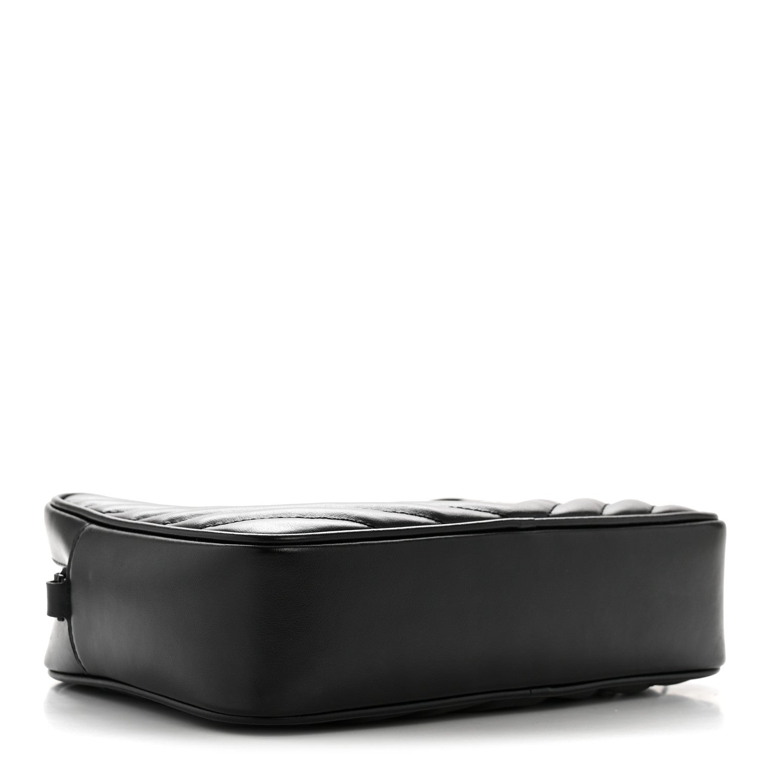 Calfskin Matelasse Monogram Monochrome Lou Camera Bag Black