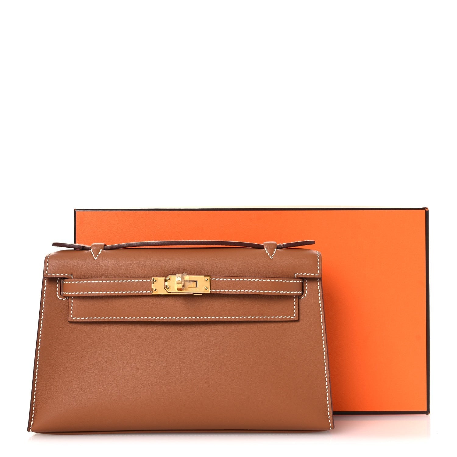 Swift Kelly Pochette Clutch Gold