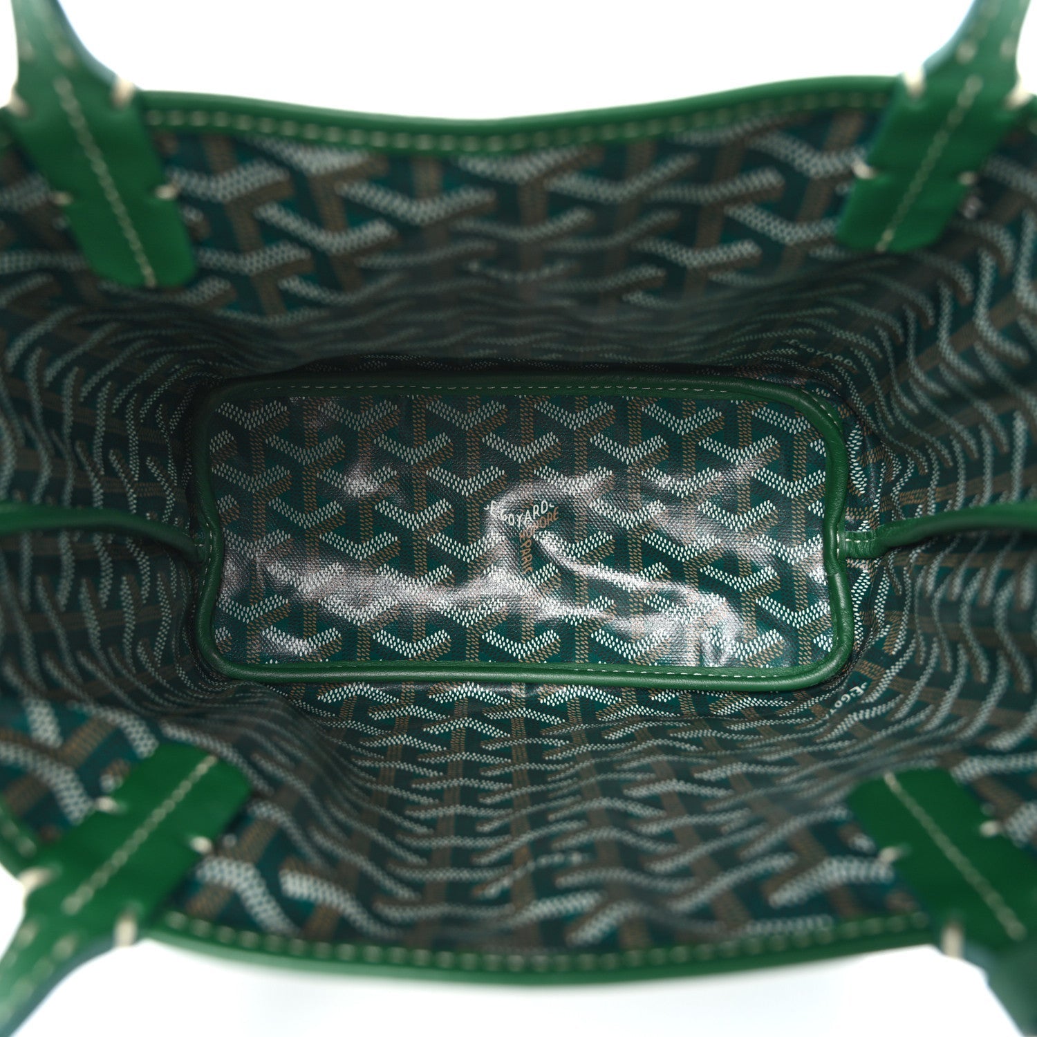 Goyardine Reversible Mini Anjou Green