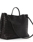 Nappa Intrecciato Large Andiamo Shoulder Bag Fondant