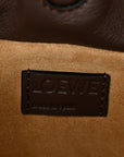 Nappa Flamenco Knot Clutch Chocolate
