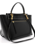 Smooth Calfskin Double Stitching Mini Belt Bag Black