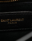 Calfskin Y Quilted Monogram Toy Loulou Crossbody Bag Black