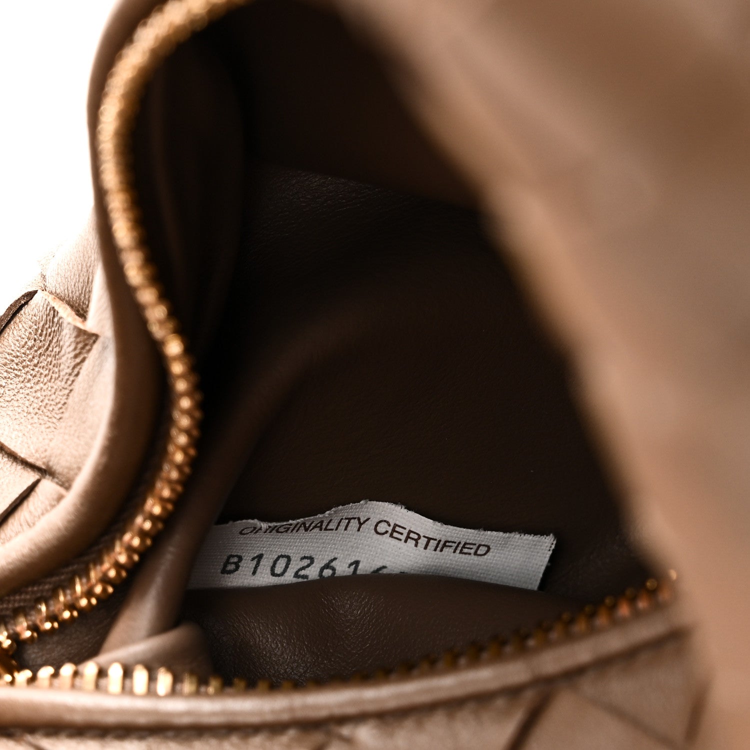 Nappa Intrecciato Mini Jodie Dark Taupe