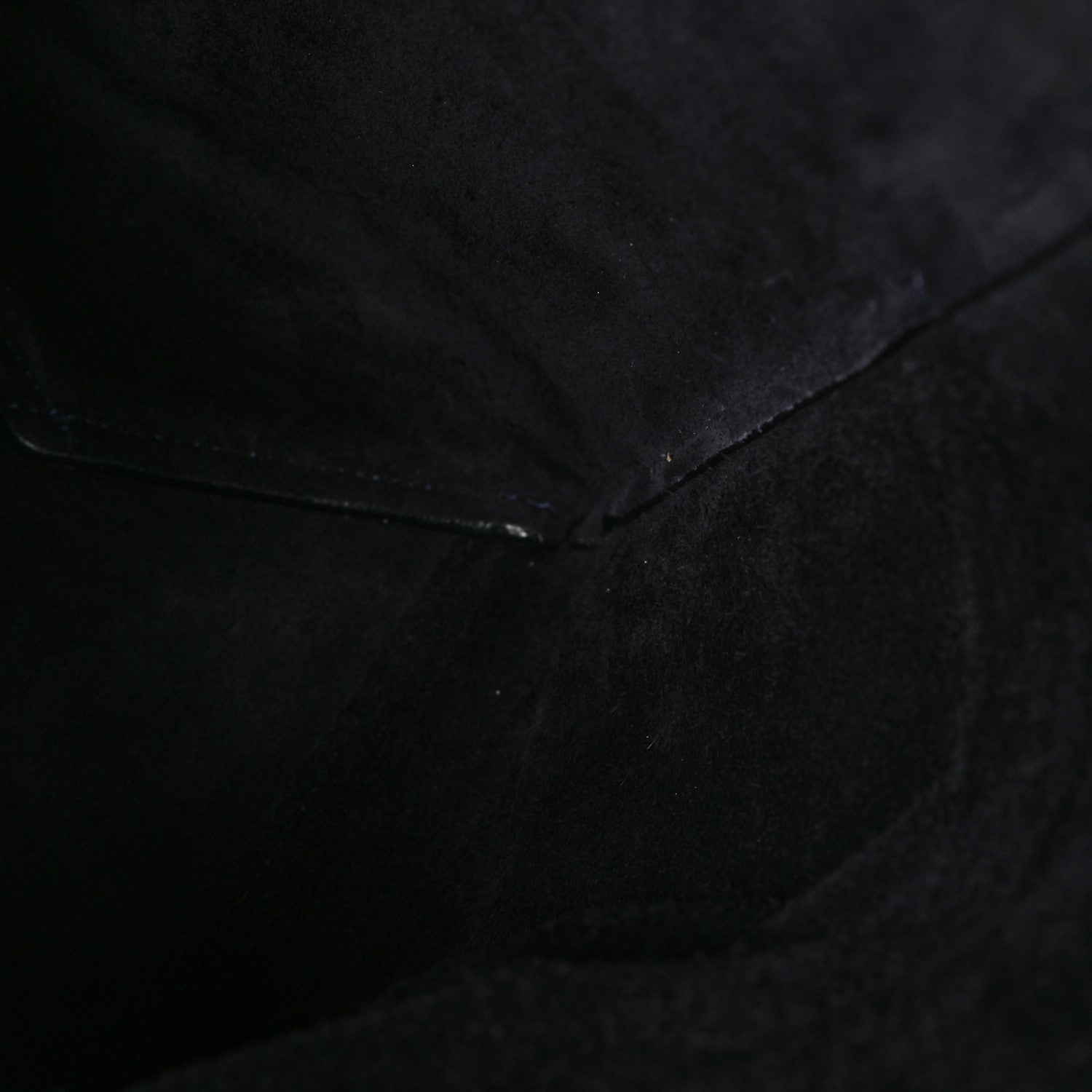 Soft Grained Calfskin Sangle Bucket Bag Navy Blue