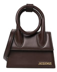 Smooth Calfskin Le Chiquito Noeud Dark Brown