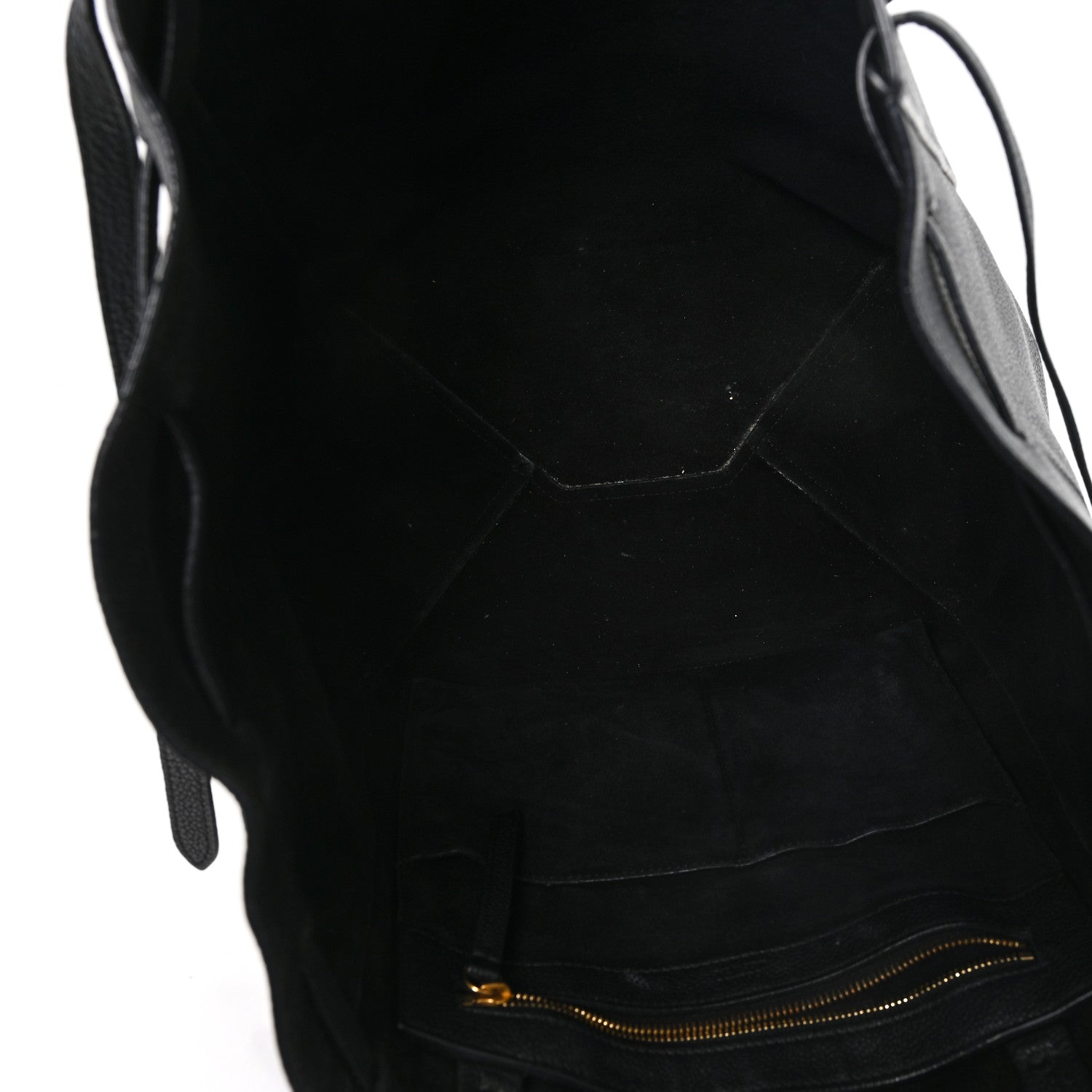 Soft Grained Calfskin Small Belt Cabas Phantom Black