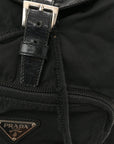 Nylon Vela Mini Cinch Backpack Black