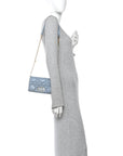 Lambskin Macrocannage Mini D1OR Caro Bag Cloud Blue