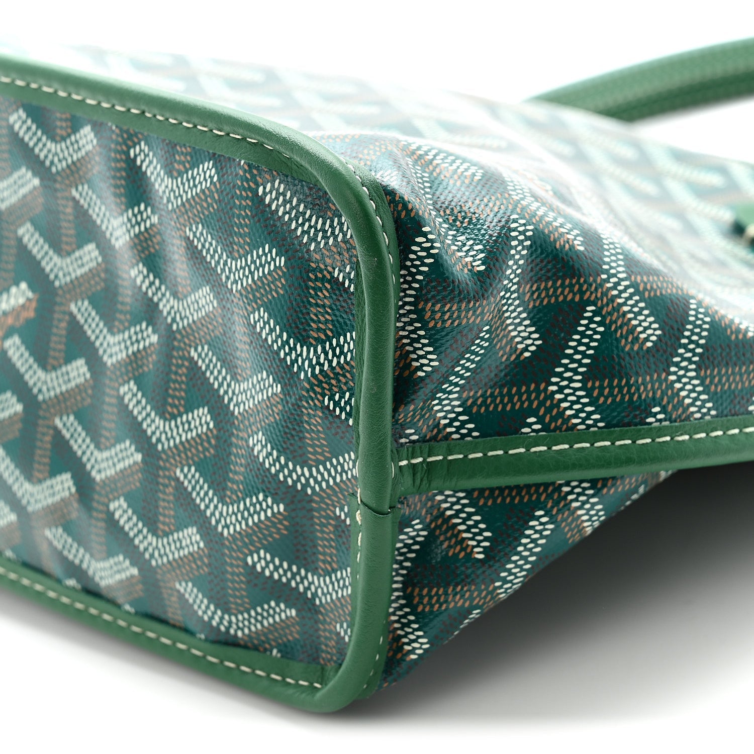 Goyardine Reversible Mini Anjou Green