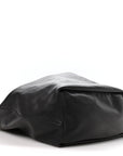 Calfskin XL Squeeze Cord Bag Black