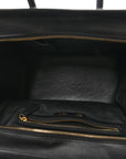 Snakeskin Smooth Calfskin Mini Tri-Color Luggage Fuchsia