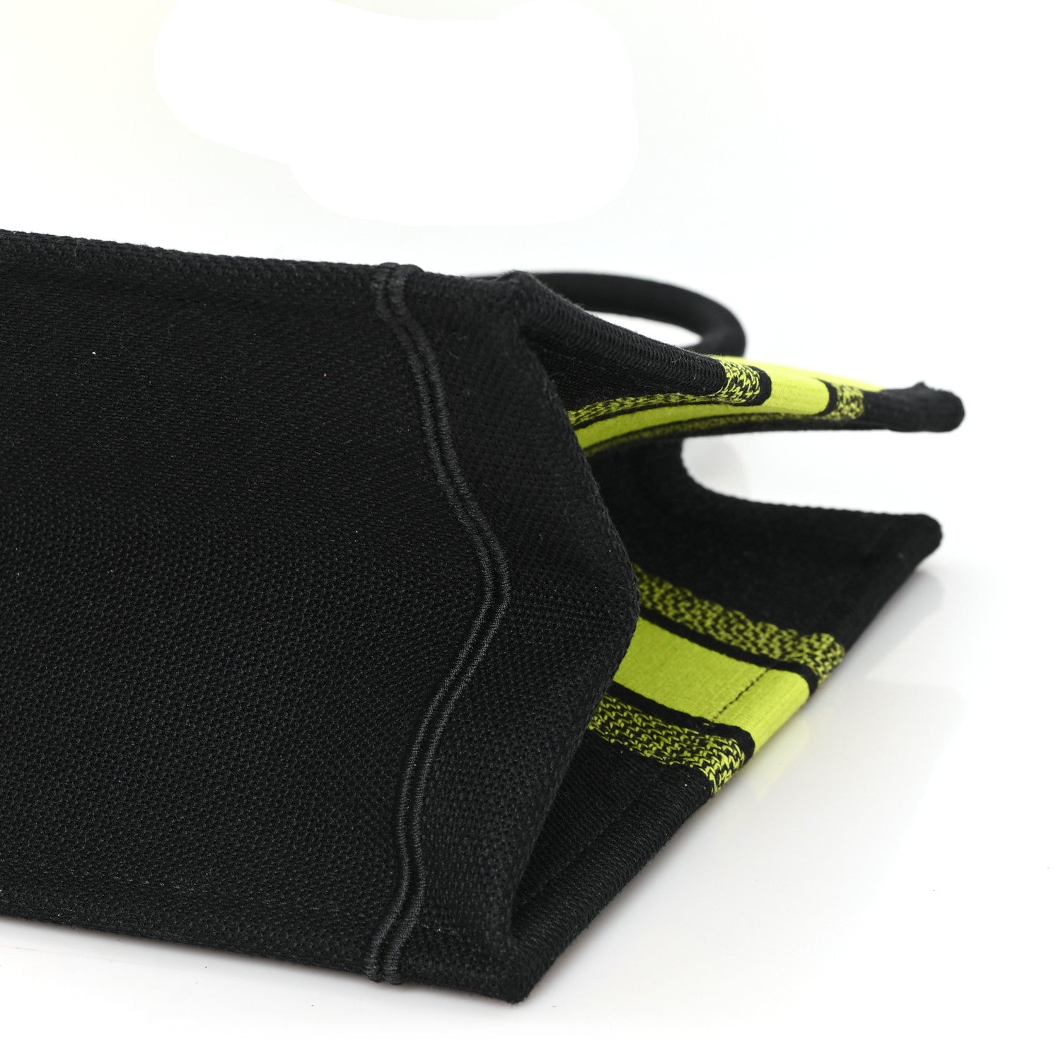 Canvas Embroidered Medium Miss D1OR Graffiti Book Tote Green Blue