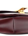 Liege Calfskin Teen Classic Box Flap Bag Burgundy