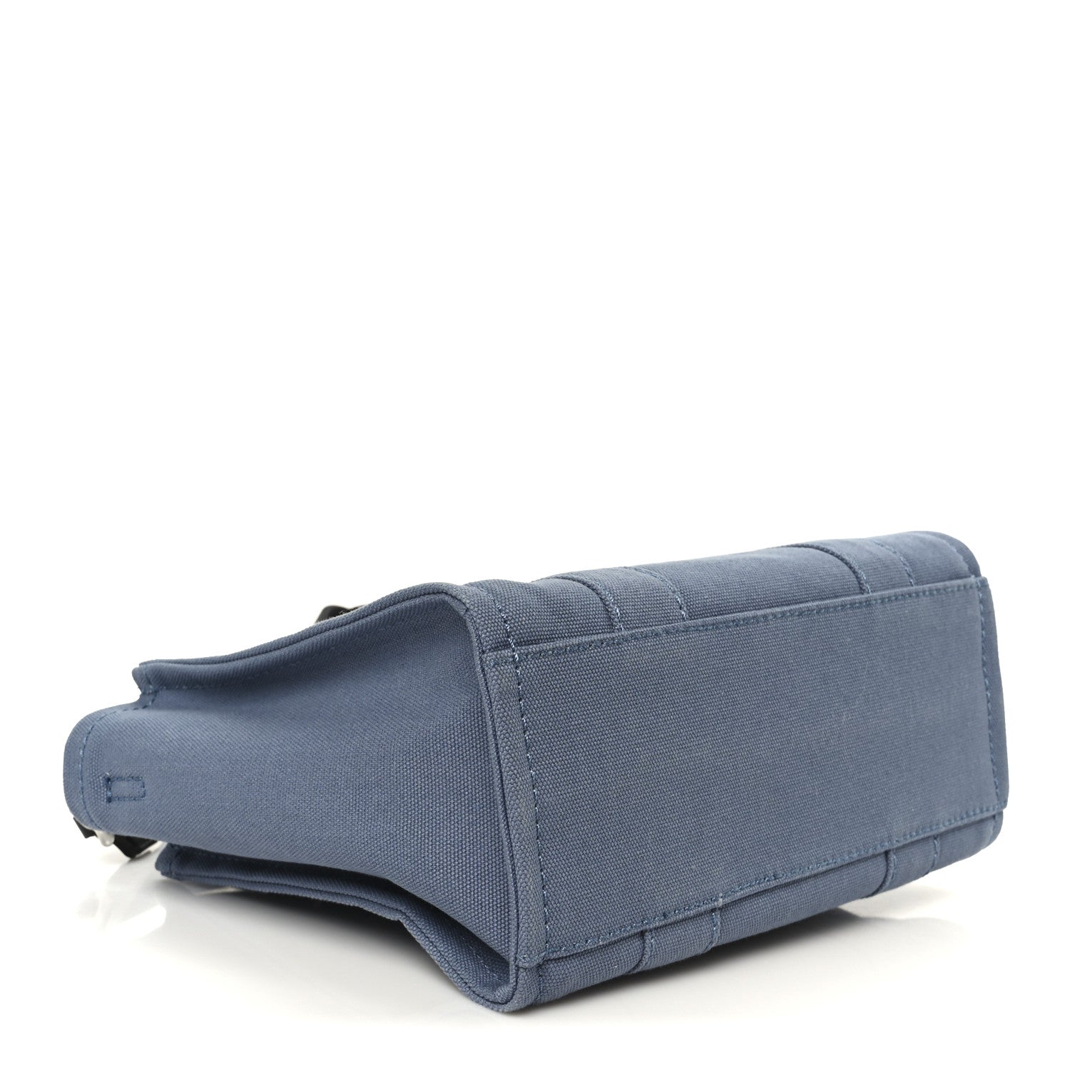 Cotton Canvas Small The Traveler Tote Bag Blue