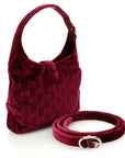 New Velvet Ashmir GG Monogram Small Jackie 1961 Hobo Red