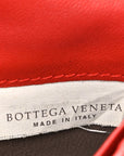 Nappa Intrecciato Continental Wallet on Chain Red