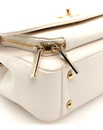 Caviar Quilted Medium Business Affinity Flap White
