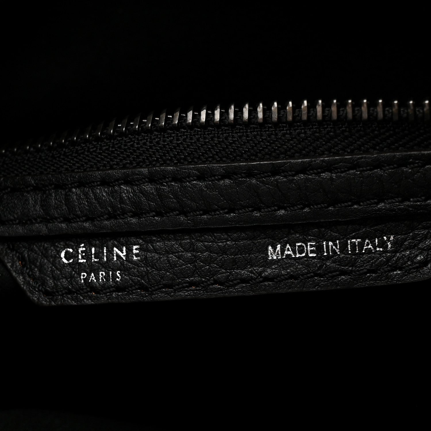 Drummed Calfskin Mini Luggage Black