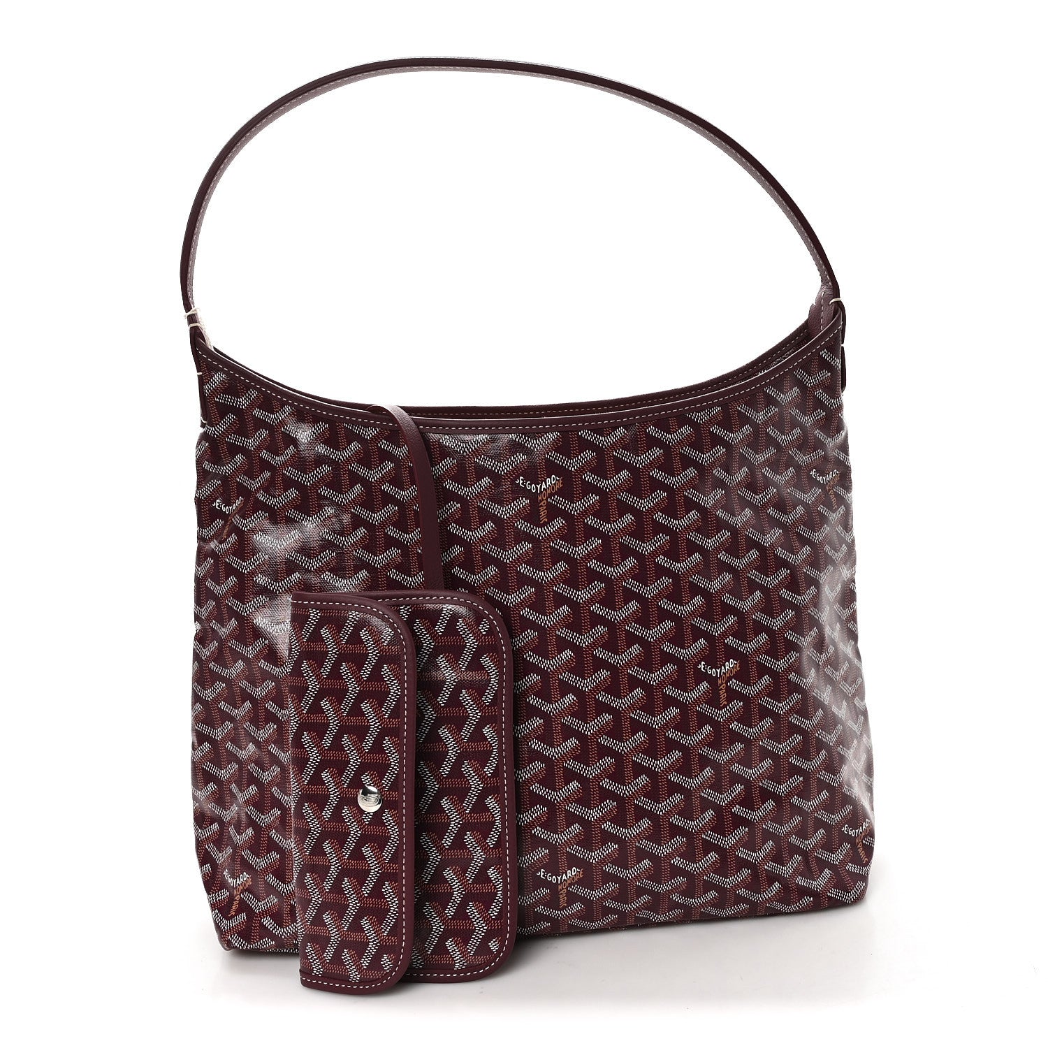Goyardine Boheme Hobo Burgundy