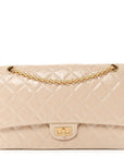 Glazed Calfskin Quilted 2.55 Reissue 226 Flap Light Beige