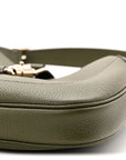Sea Calfskin Web Medium Jackie 1961 Hobo Dark Green