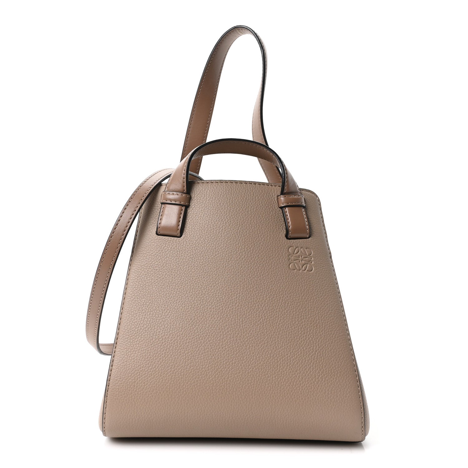 Soft Grained Calfskin Small Hammock Nugget Shoulder Bag Sand Mink