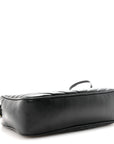 Calfskin Matelasse Monogram Lou Camera Bag Black