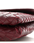 Nappa Intrecciato Knot Lock Top Handle Crossbody Bag Barolo