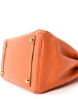 Taurillon Clemence Birkin 30 Orange