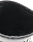 Nappa Starlight Crystal Fringe Trick Pouch On Strap Black