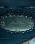 Metallic Cuoio Roma Sellerissima Nappa Sintetica Tape Stitch Mini Baguette Placca Argento