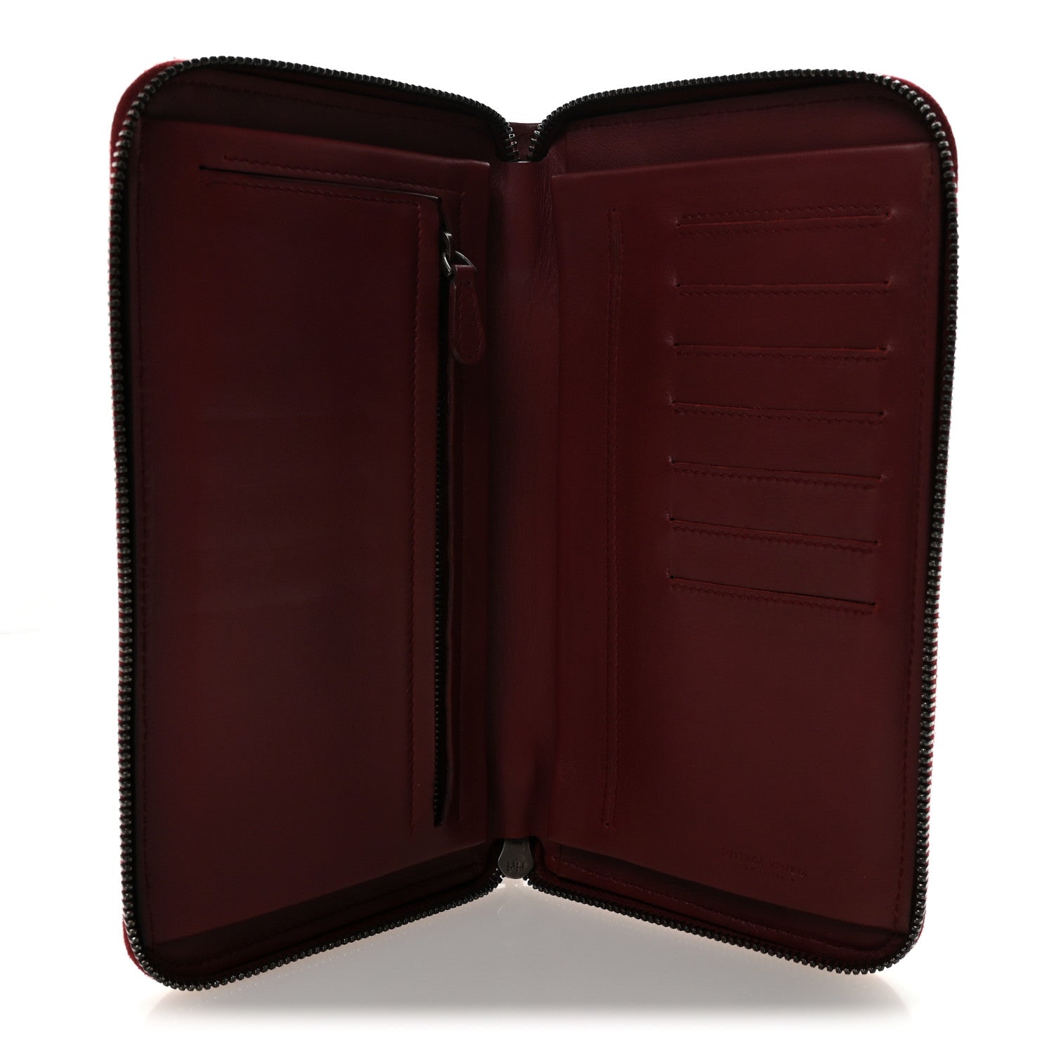 Nappa Intrecciato Travel Organizer Wallet Red