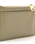 Nappa Maxi Intrecciato Cassette Zipped Card Case Travertine