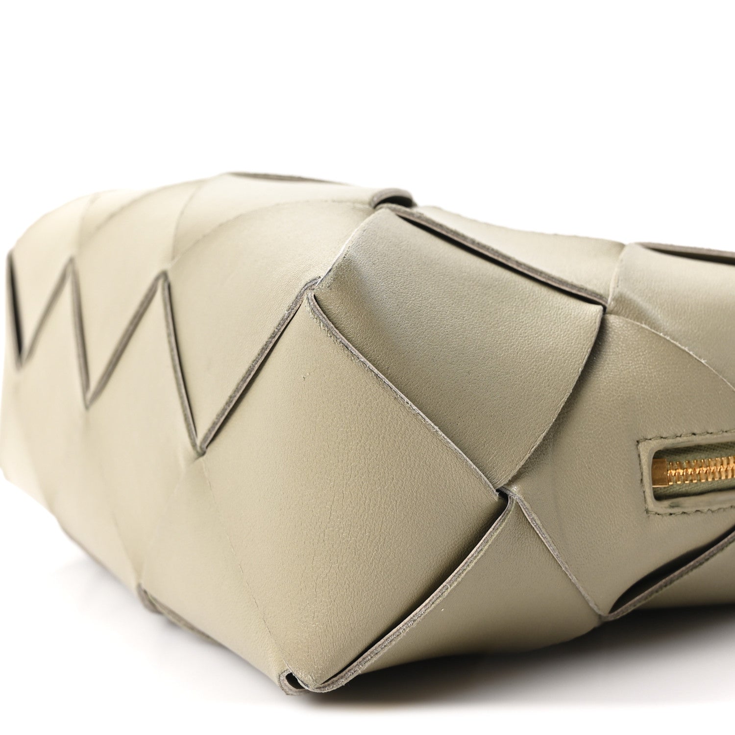 Lambskin Maxi Intrecciato Small Cassette Camera Bag Travertine
