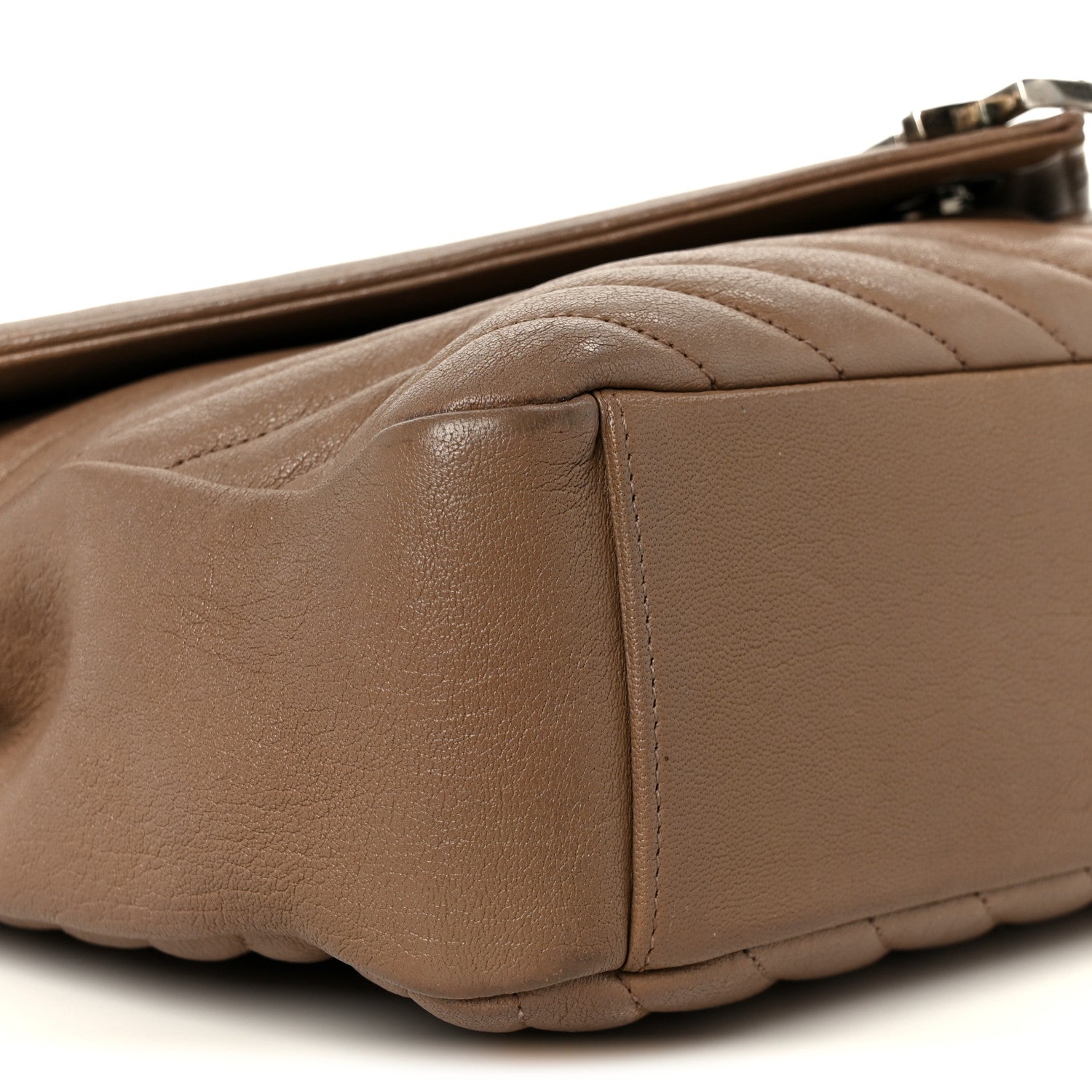 Sheepskin Matelasse Chevron Monogram Large College Bag Fard