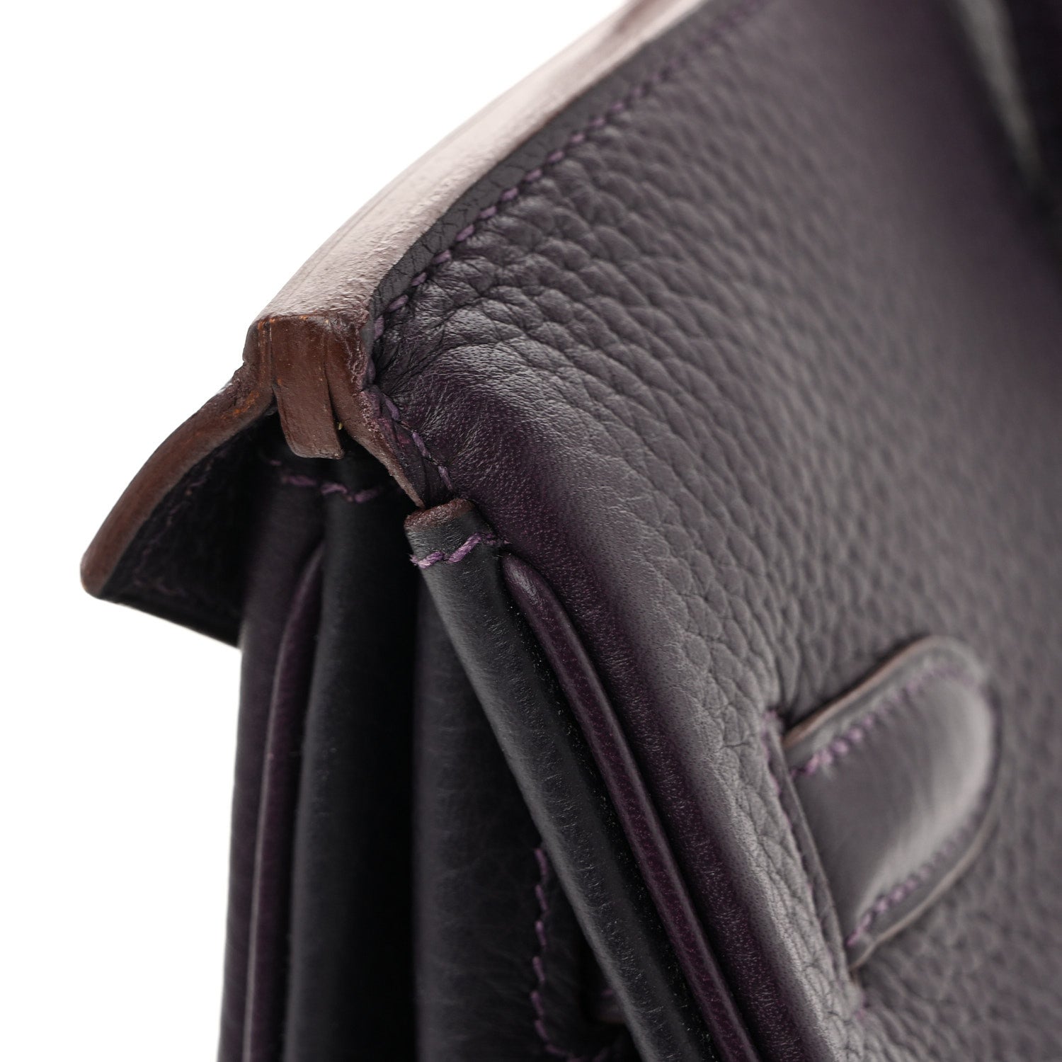 Taurillon Clemence Birkin 35 Raisin